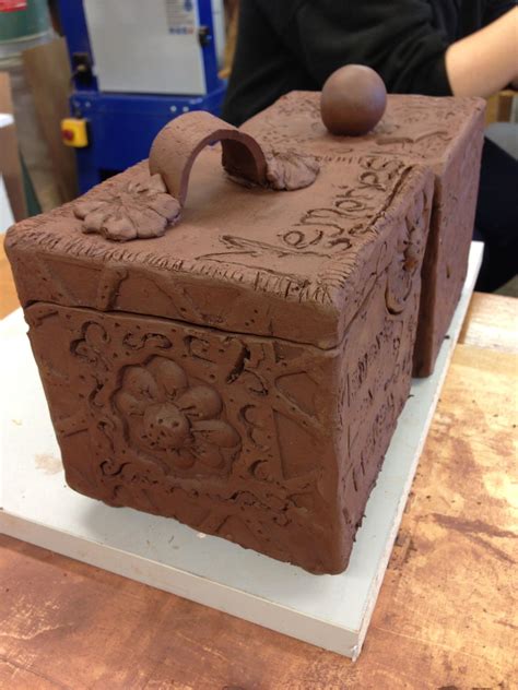 making a slab box in ceramics